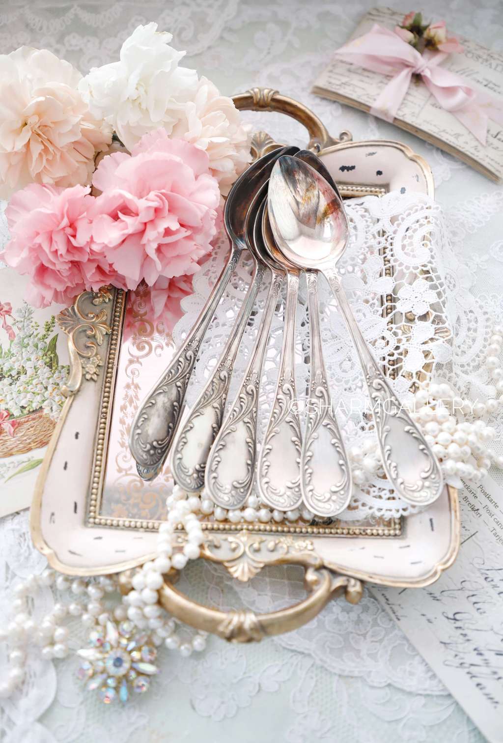 Столовые ложки 20,5см., в коробке. Мельхиор, Кольчугино, СССР. №135