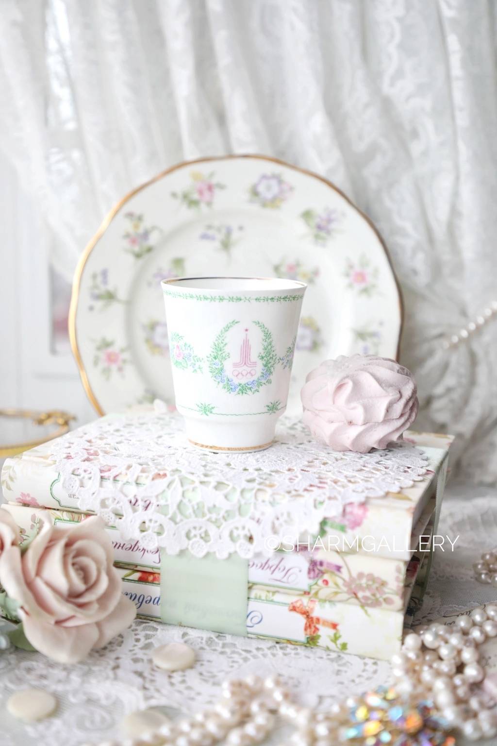 Редкая чашка 150мл. Олимпиада 80. Фарфор, ЛФЗ.