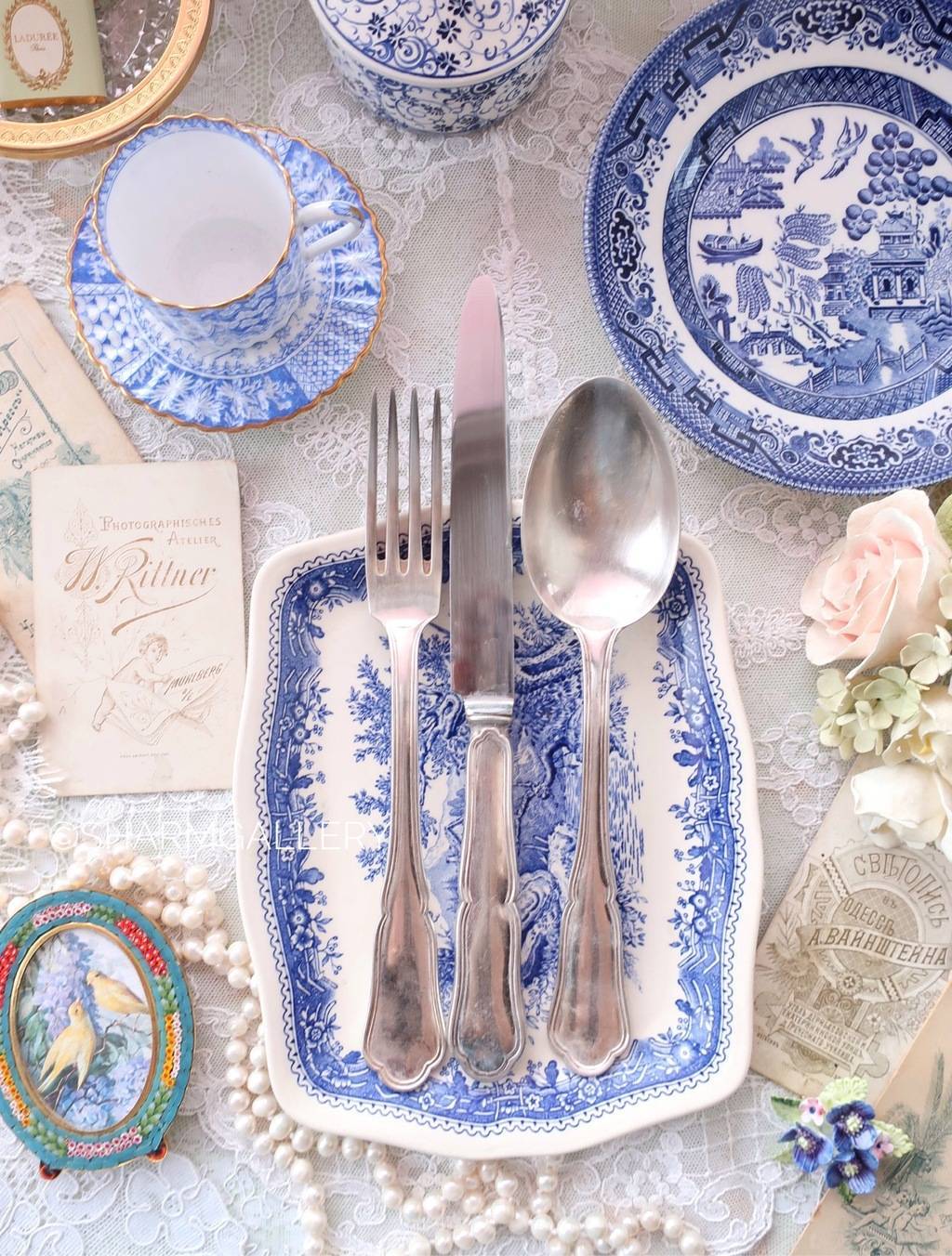 Набор «Эгоист» 3 предмета, столовые приборы Wiskemann Silver Plate, Бельгия. №2