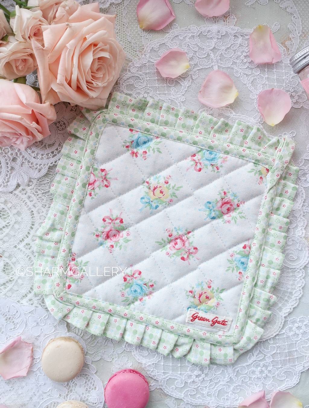 Прихватка 23см., хлопок "GreenGate". Старая коллекция!