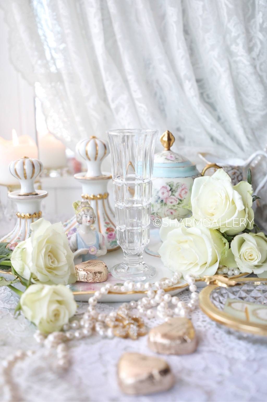 Вазочка для мини букета, 15см., стекло Италия.