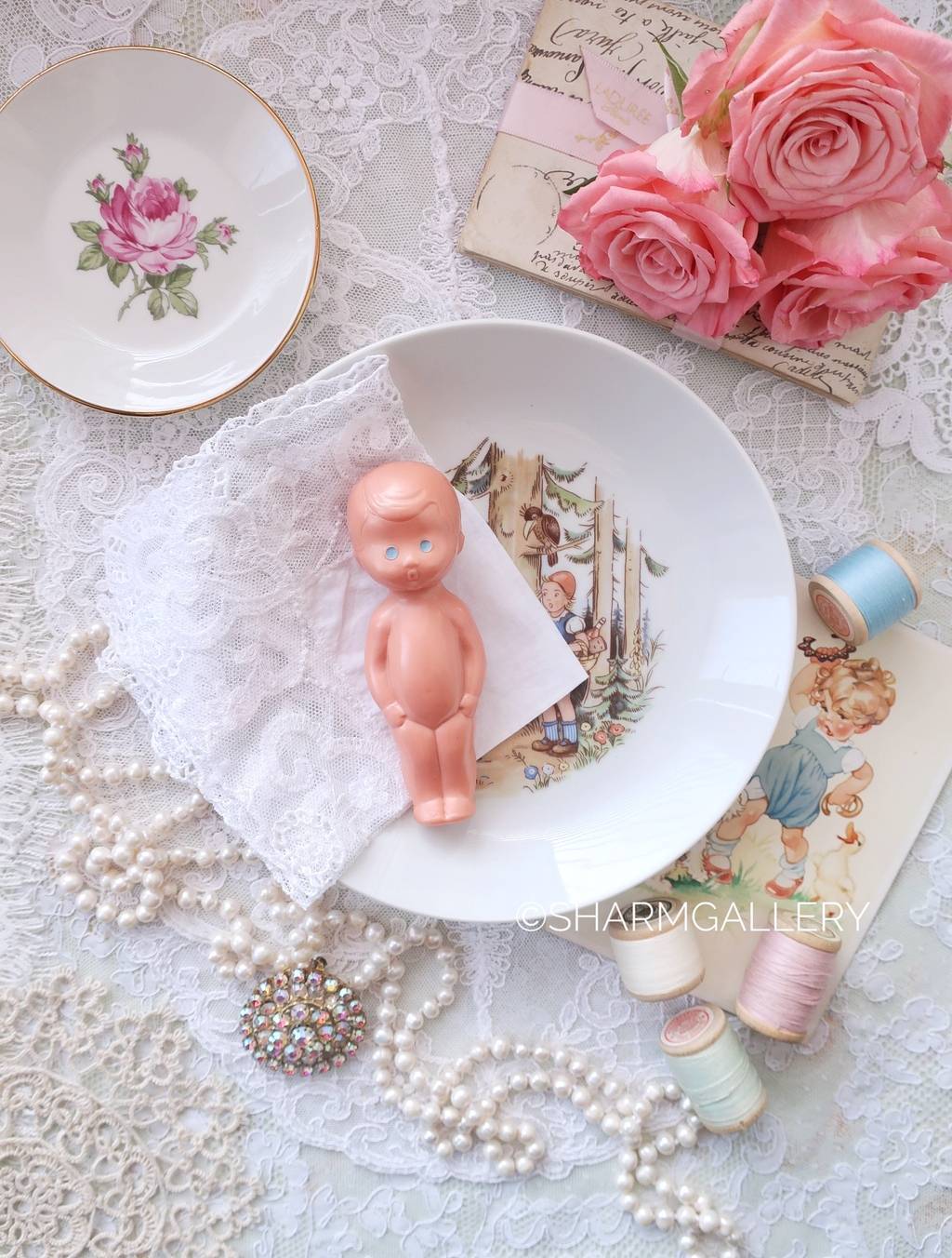 Советский резиновый пупсик 11,5см., СССР.