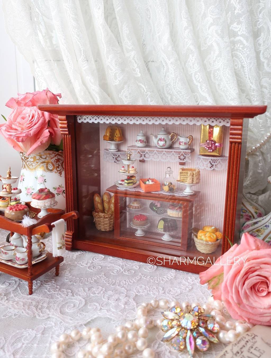 Миниатюра/Диорама Булочная кондитерская, настенный/настольный декор. Reutter Porzellan.