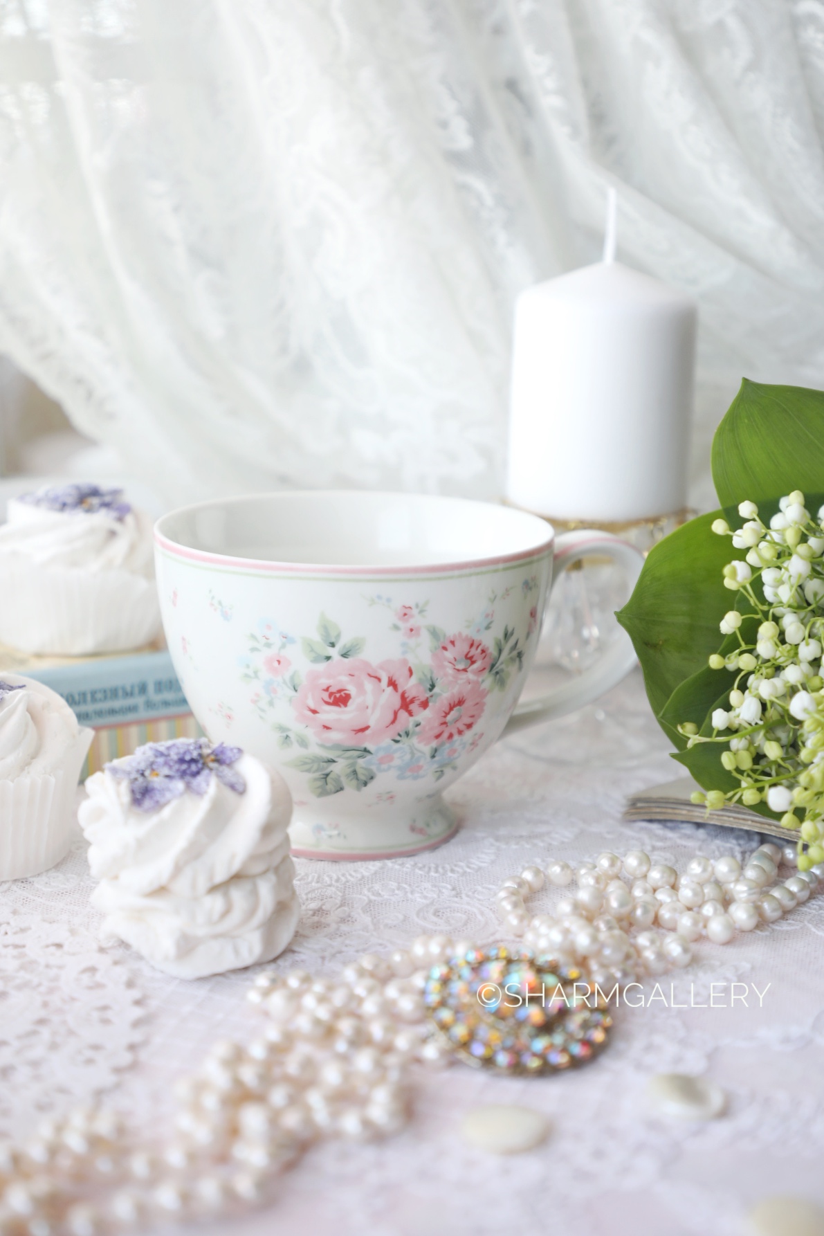 Чашка Marley pale 350мл., Дания "GreenGate".