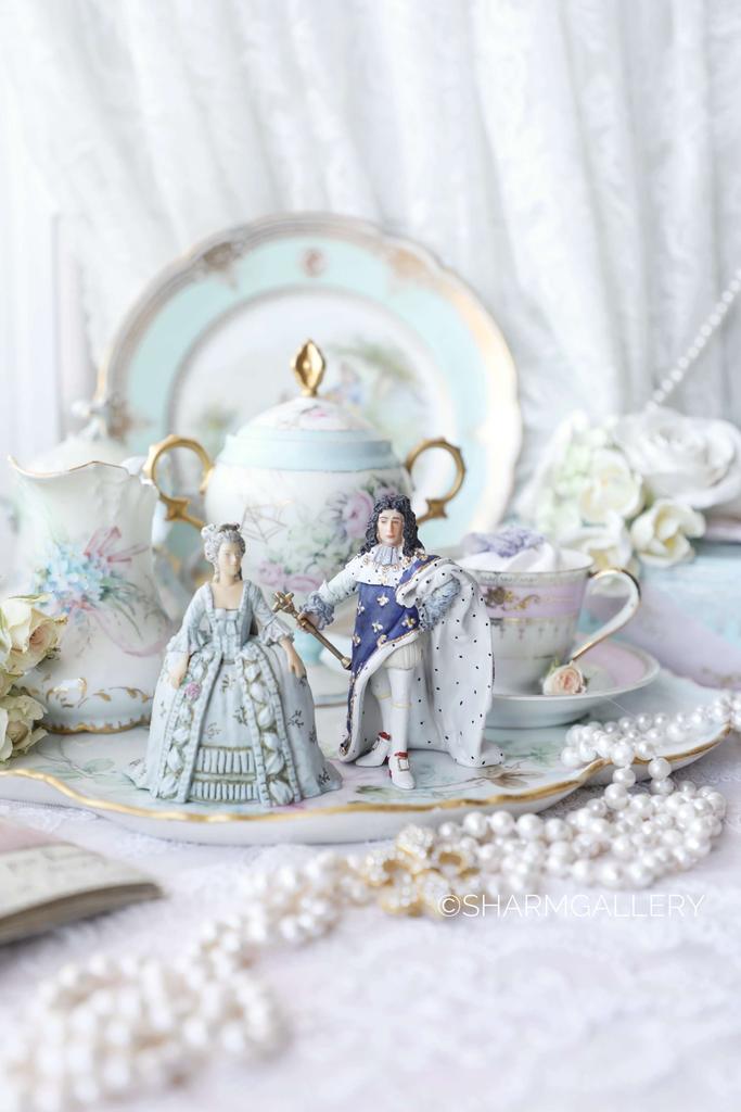 Коллекционные фигурки "Мария Антуанетта и Людовик XVI " 9см. Франция.