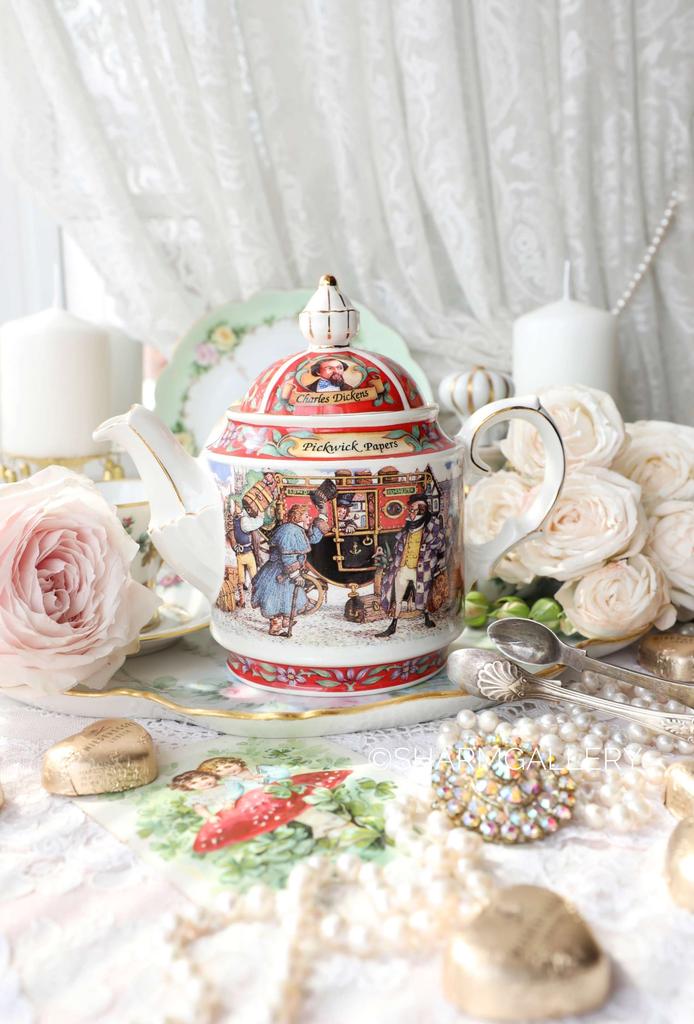 Чайник “Pickwick Papers” 600мл, фарфор SADLER Англия.