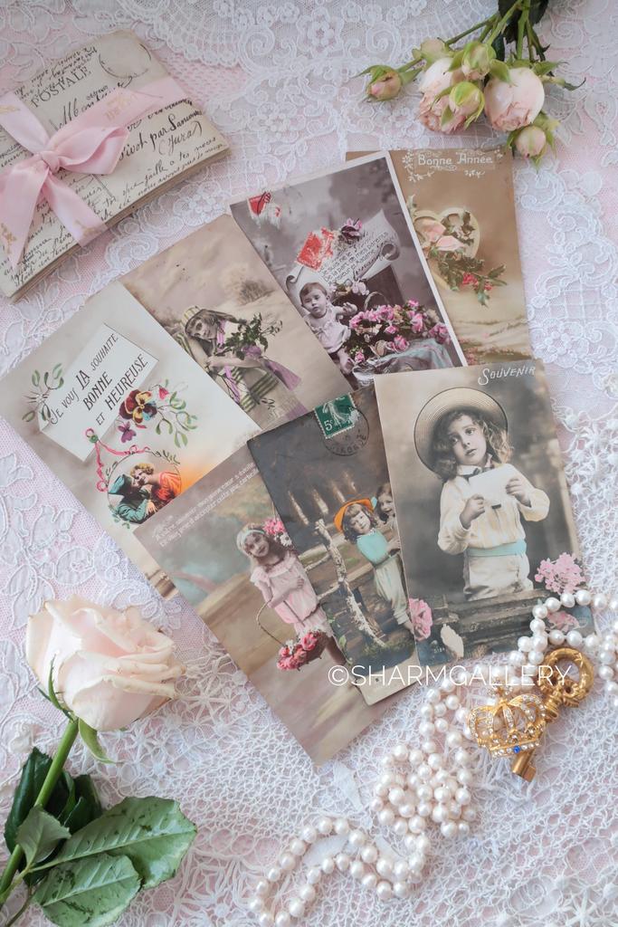 Набор антикварных открыток, Франция, 7шт., №15.