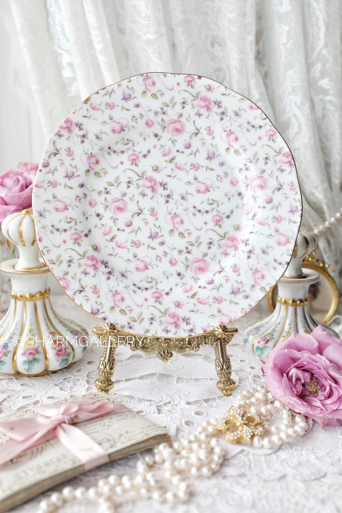 Тарелка «Rose Confetti» 20,5см. фарфор Royal Albert Англия.