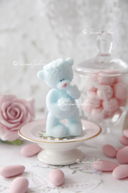 Мишка "Me To You" с букетом. Мыло, ручной работы.