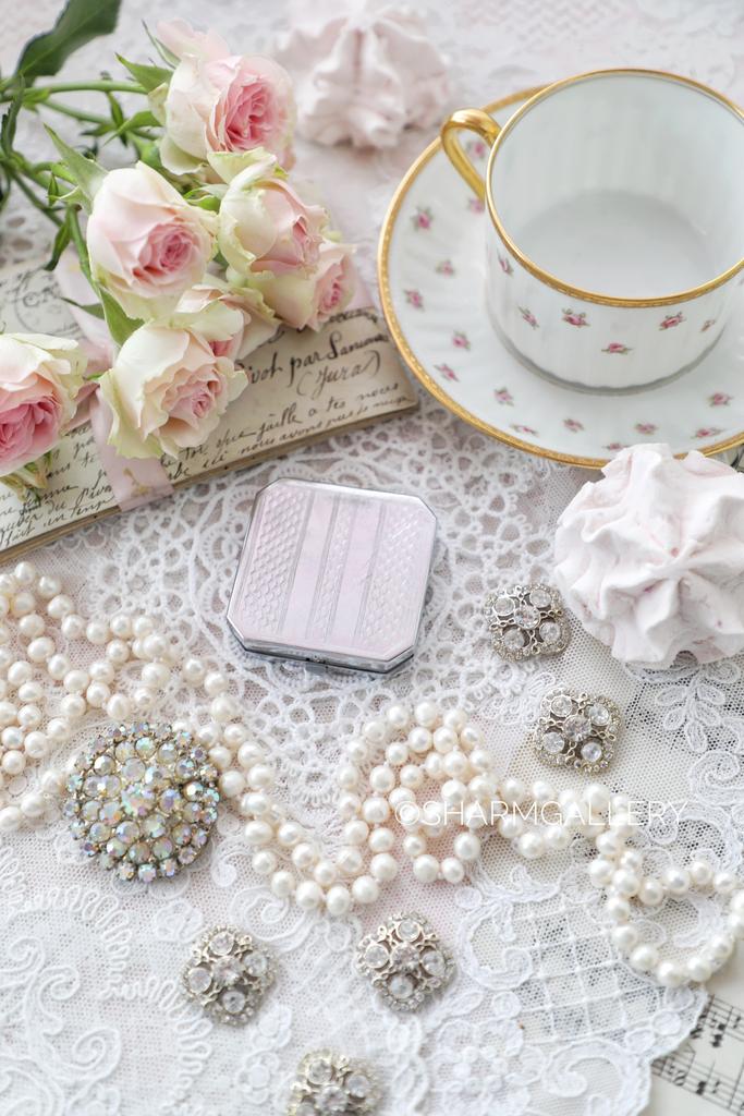 Винтажная пудреница серебрение з-д "Металлодеталь", СССР.