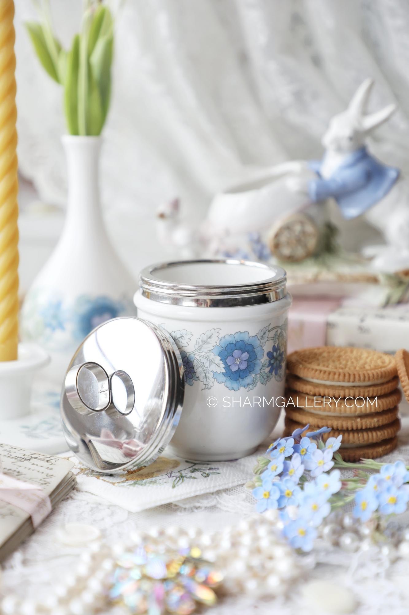 Кодлер кинг сайз на 2 яйца, серия Clementine, фарфор Веджвуд Coddler Wedgwood Англия.