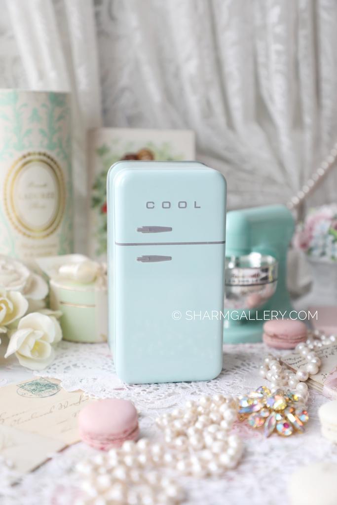 Металлическая чайная баночка «Ретро холодильник Cool» Франция.