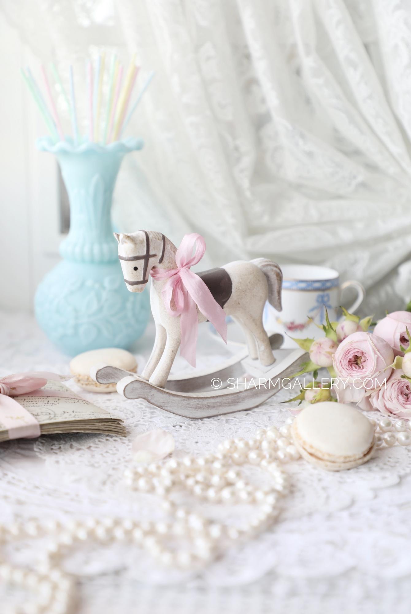 Деревянная лошадка качалка. Дания.