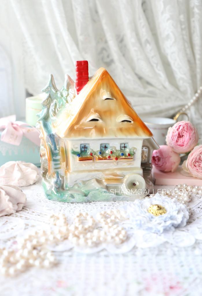 Светильник - ночник «Домик в лесу» фарфор, Германия (ГДР)