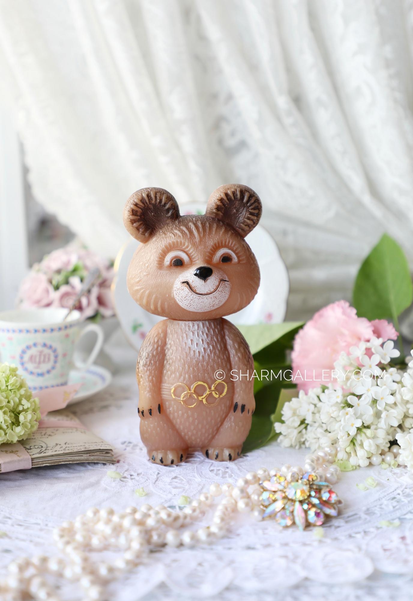 Игрушка Олимпийский Мишка, пластмасса. СССР. №2