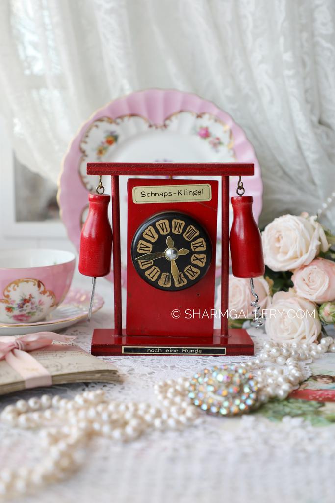 Набор «Барный» для бутылок штопор и открывалка на подставке, дерево. ГДР.