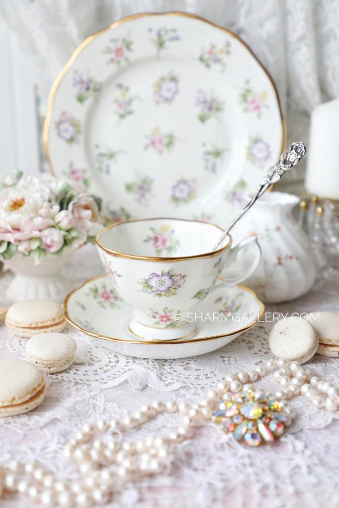 Чайная пара «1920 Spring Meadow» фарфор Royal Albert Англия.