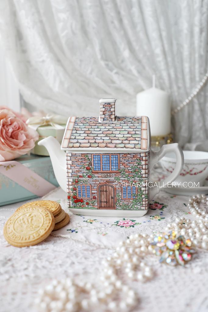 Заварочный чайник «Коттедж» 450мл, серия English Country Houses фарфор SADLER Англия.