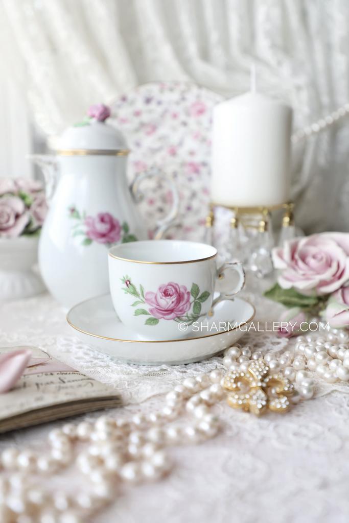 Кофейная пара «Роза» Fürstenberg Фюрстенберг, Германия.