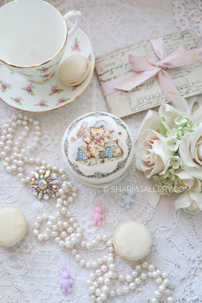 Шкатулка мишка Тедди «Rambling Ted» фарфор Wedgwood, Англия.