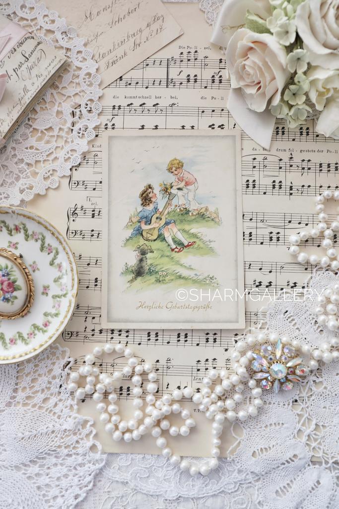 Старинная открытка №216 серия Дети, чистая. Германия