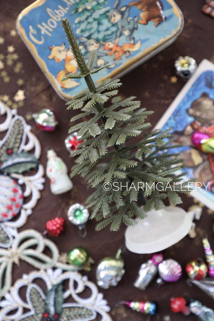 Елочка «Малютка» 20см. пластмасса, СССР.