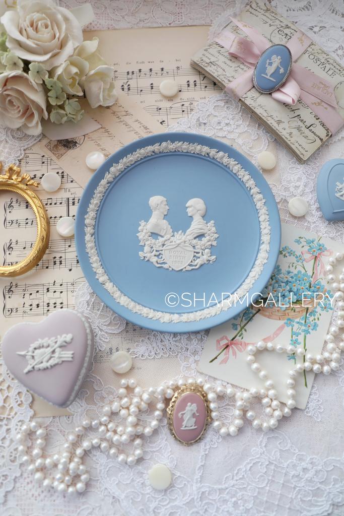 Редкость! Настенная тарелка Королевская свадьба принц Чарльз и Диана 16,5см., бисквитный фарфор Wedgwood Англия 1982г.