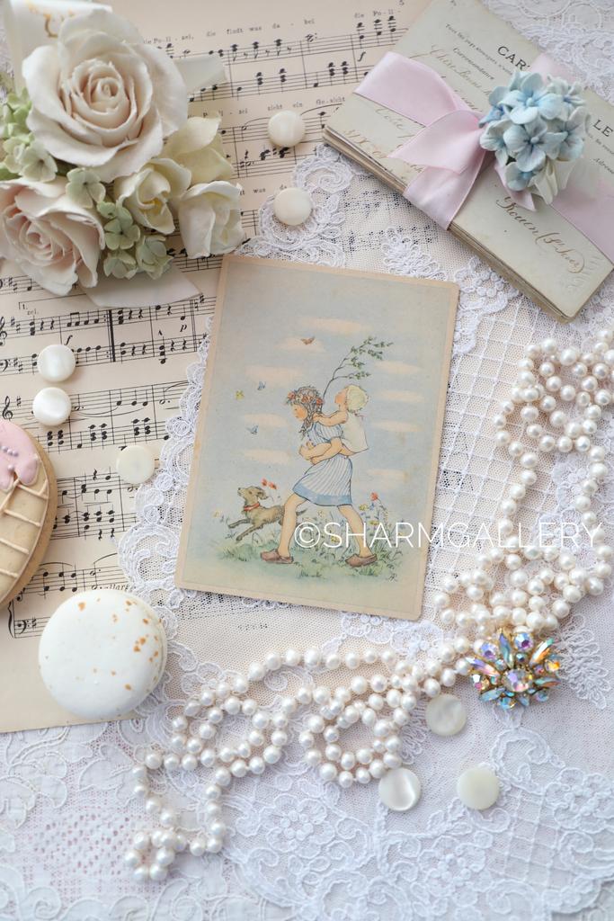 Старинная открытка №250 «Старшая сестра» серия Дети, чистая. Германия