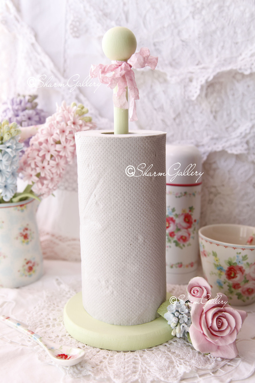 "Love kitchen". Держатель, для бумажных полотенец.