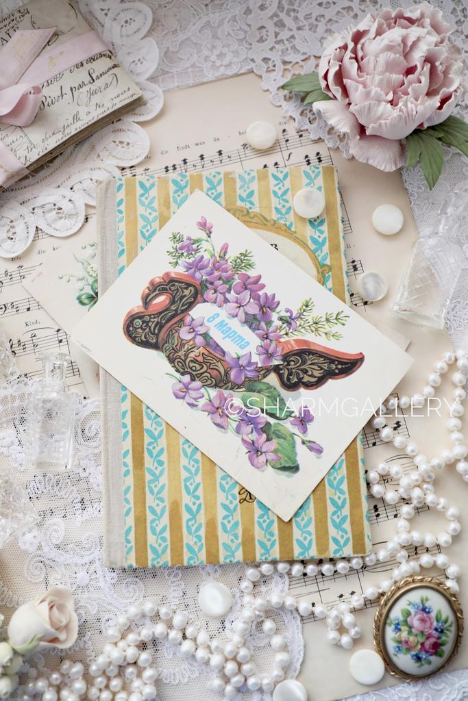 Открытка СССР №258 «8 Марта» художник И. Зеленская чистая 1980г.