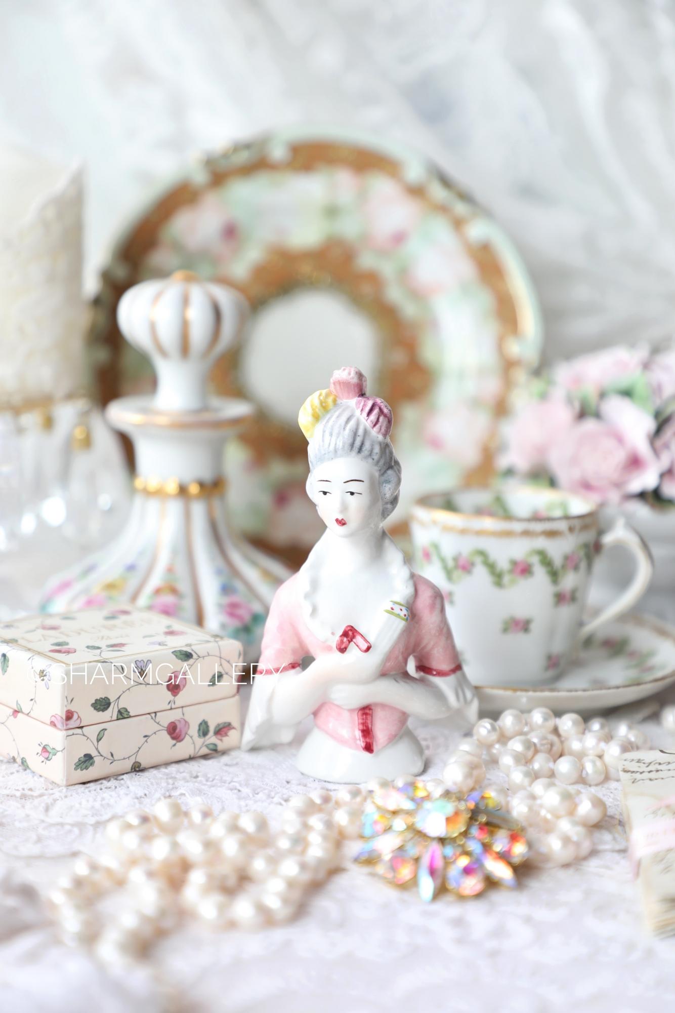 Half doll кукла половинка - игольница 10,5см. фарфор, Франция.