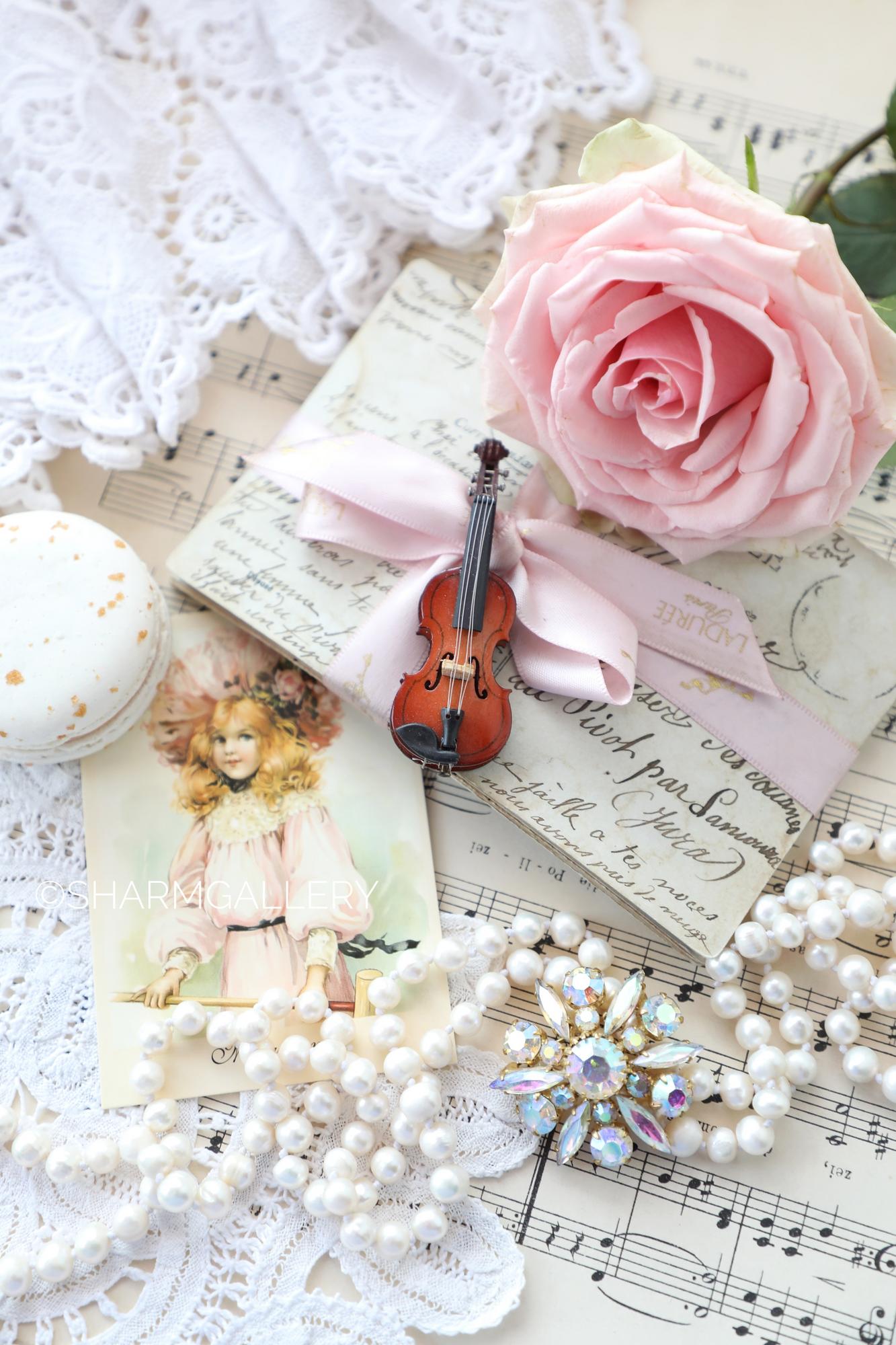 Миниатюра, музыкальный инструмент Скрипка. Германия.