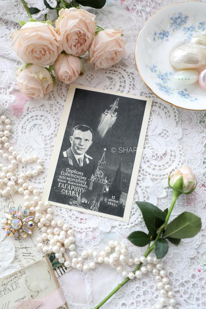 Редкая открытка «Гагарин» №267 чистая, СССР 1961г.