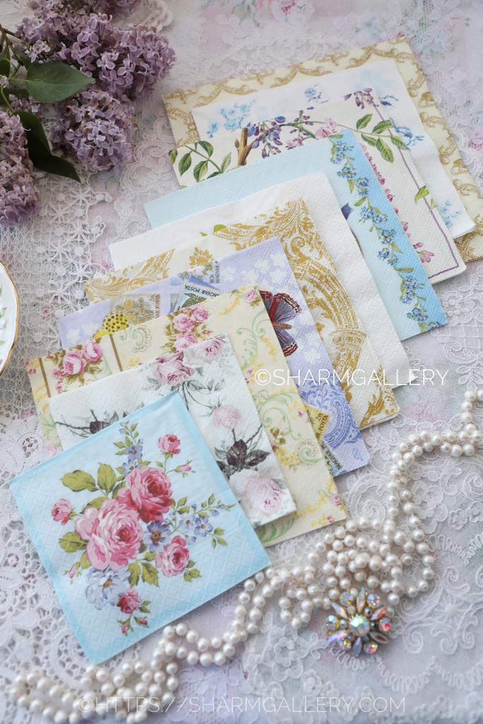 Набор винтажных бумажных салфеток для декупажа., 10шт. №3