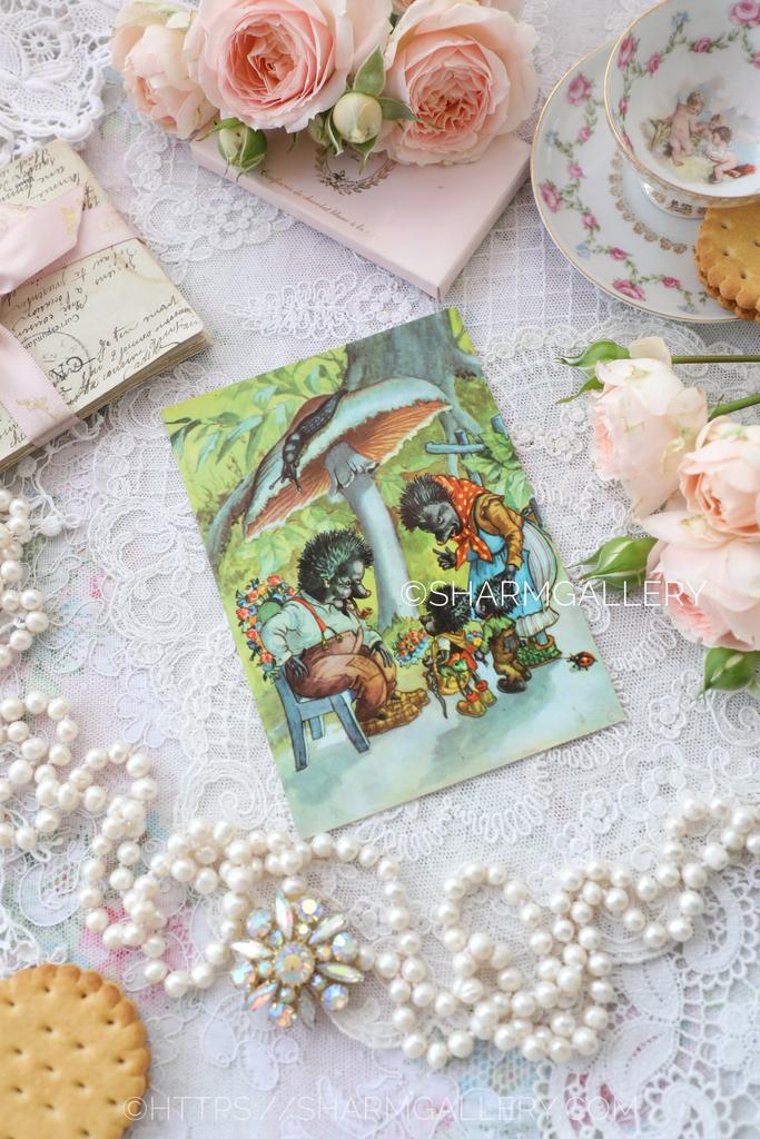 Открытка ежики Mecki/Мекки немецкий ежик еж «Из жизни ежей» ГДР Германия №271