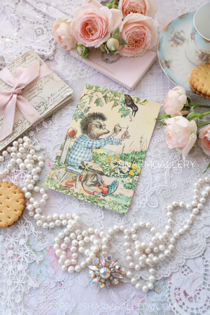 Открытка ежики Mecki/Мекки немецкий ежик еж «Из жизни ежей» ГДР Германия №277