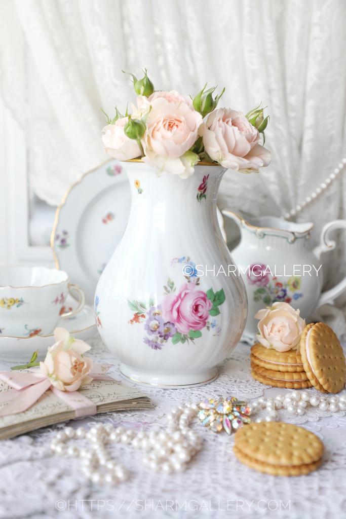 Ваза для цветов «Роза» фарфор Хутченройтер/Hutschenreuther Германия.