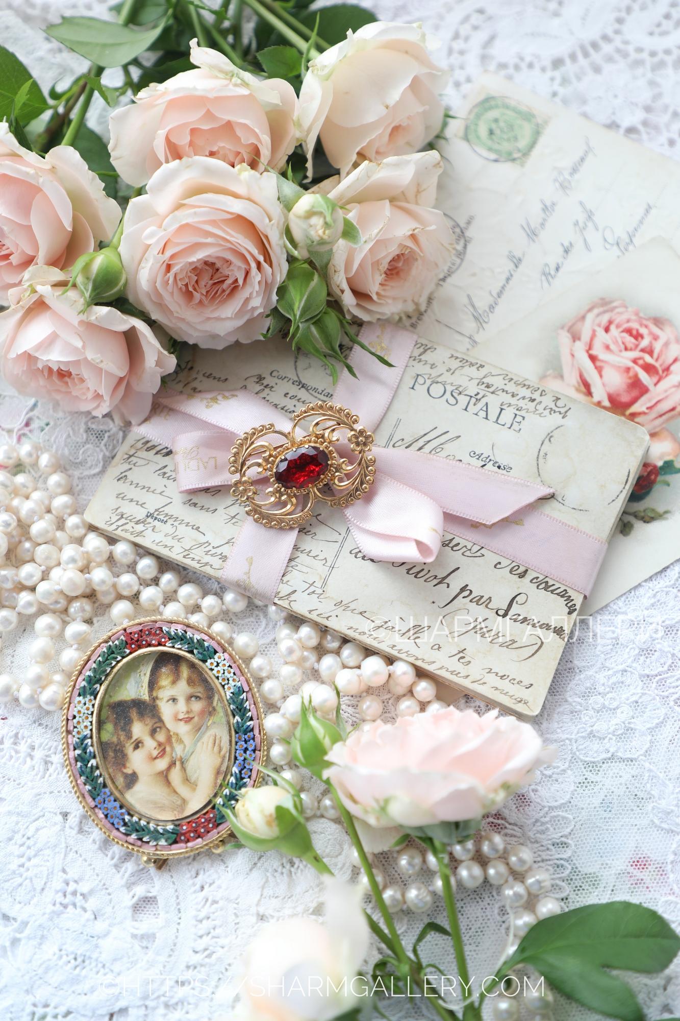 Брошь №26 винтажная брошка цветное стекло «Леденец» СССР.