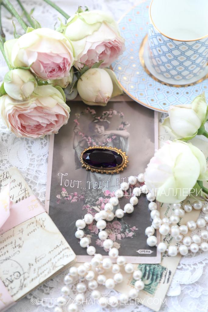 Брошь №43 винтажная брошка цветное стекло «Леденец» МКП завод «Красная Пресня» СССР.