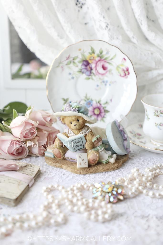 Статуэтка медвежонок мишка "Lauren Memories Never Fade" мишки Тедди «Cherished Teddies» Enesco. 1997г, Priscilla Hillman