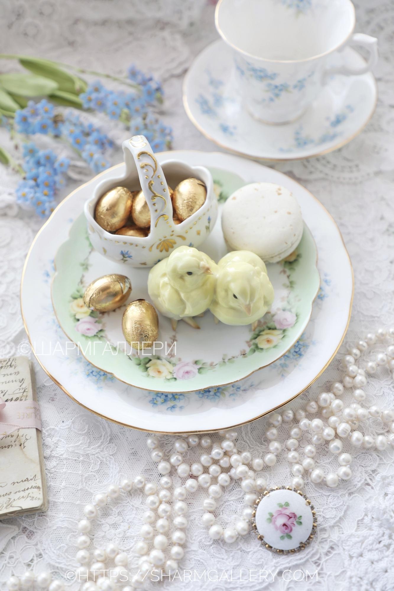 Статуэтка «Цыплята» птички фарфор Хутченройтер/Hutschenreuther Германия.