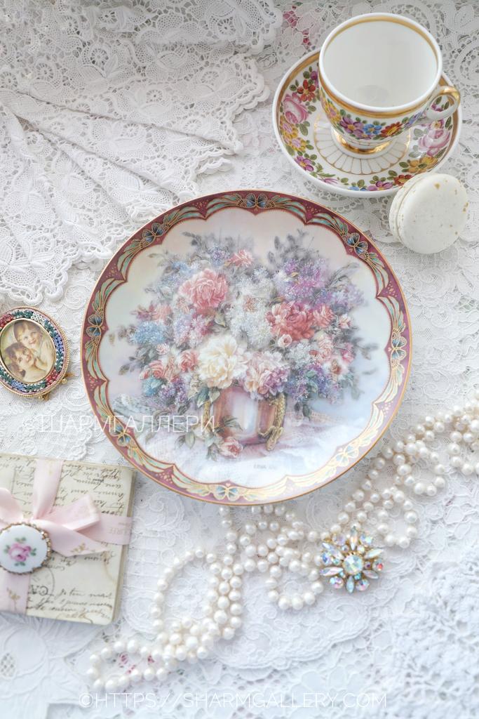 Тарелка «Magic Makers» Создатели магии Лена Лю/Lena Liu фарфор W.S.GEORGE США, 1993г.