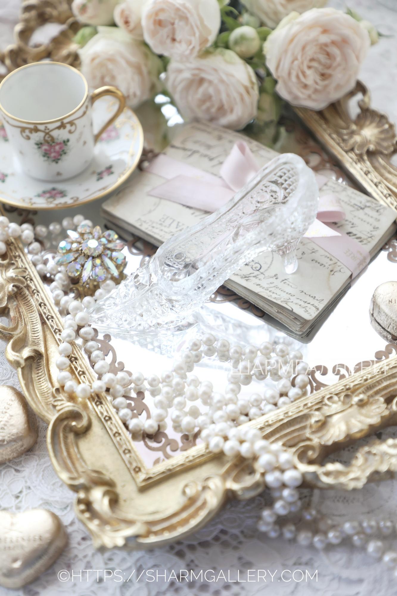 Хрустальная туфелька «Золушки» Гусь Хрустальный СССР.