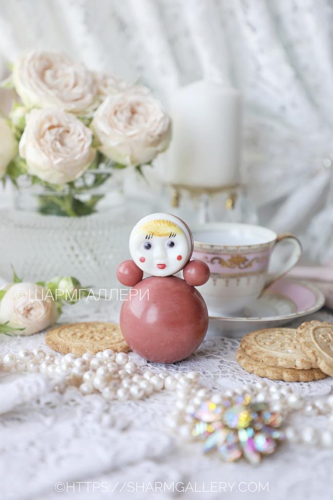 Советская игрушка мини Неваляшка, пластмасса СССР.