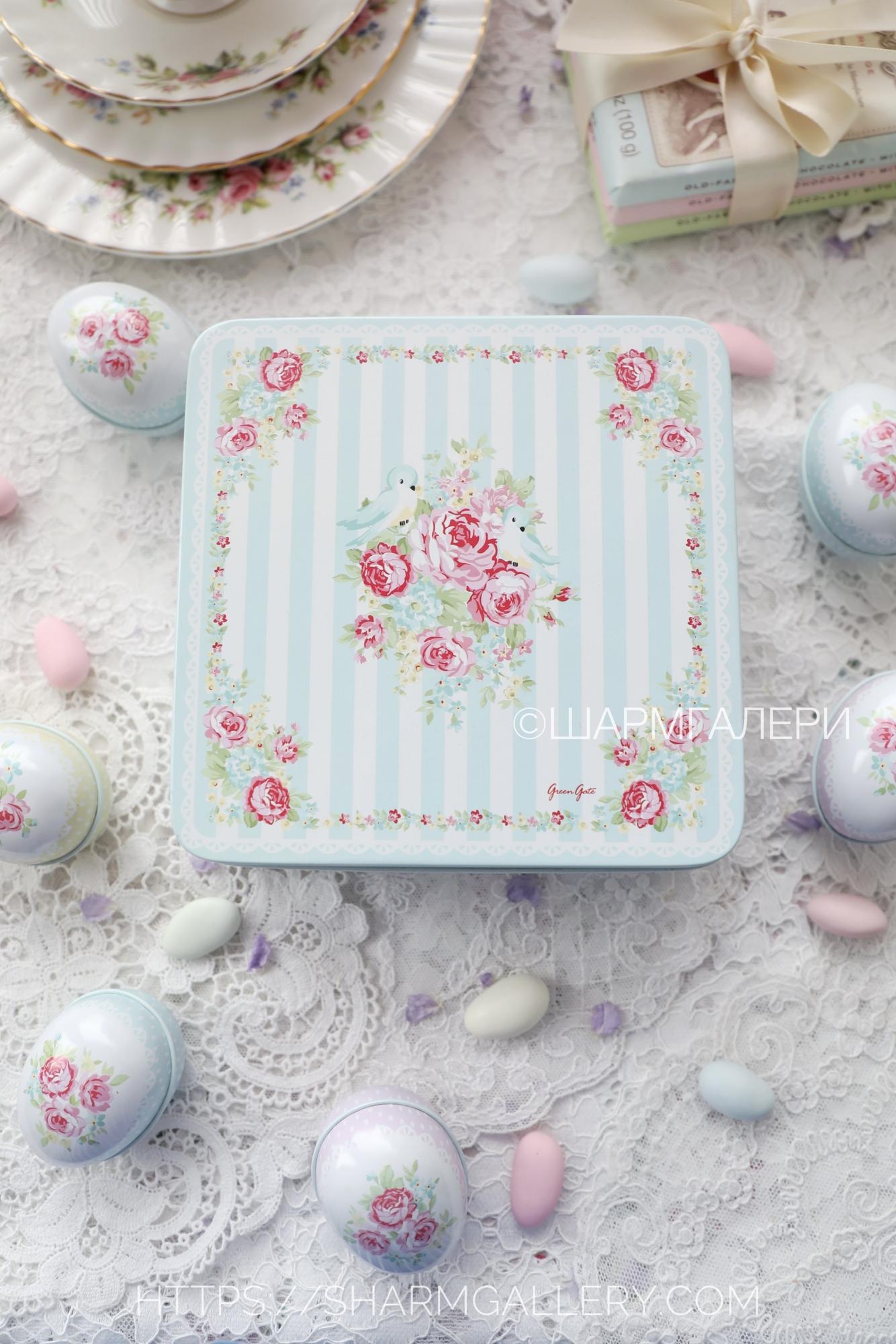 Банка/Коробка мятная, металл Грингейт Дания "GreenGate" старая коллекция!