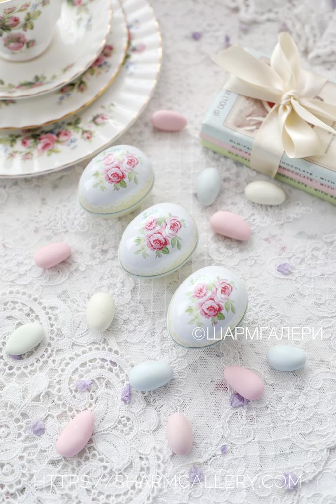 Мини коробочка яйцо желтая, металл Грингейт Дания "GreenGate" старая коллекция!