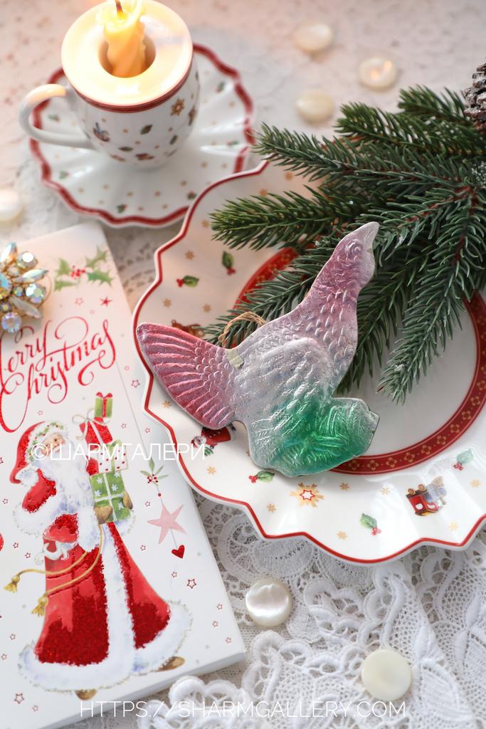 «Птица» елочная игрушка из картона - картонаж, СССР №8