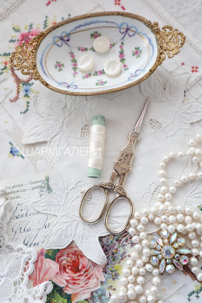 Ножницы для рукоделия «Домик» 14см. металл, Германия.