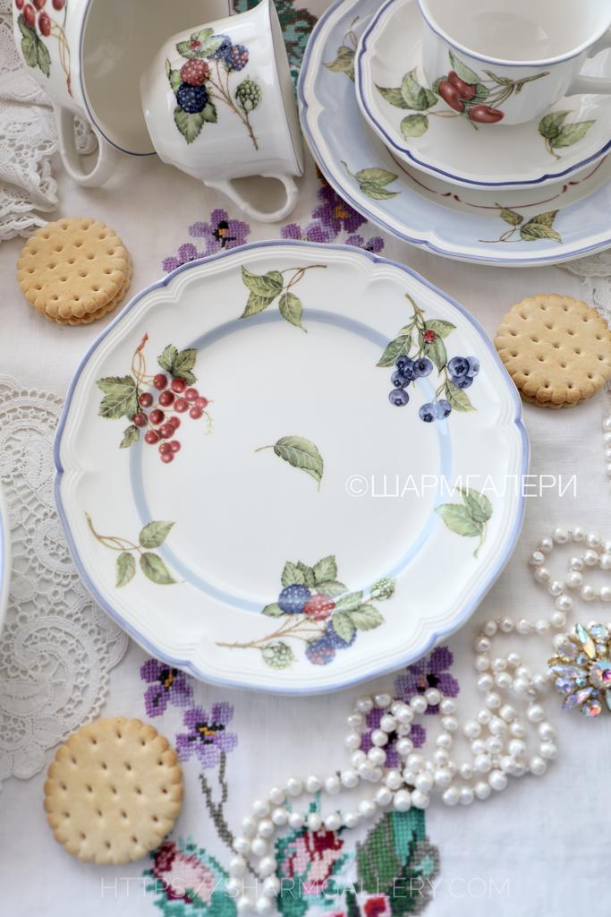 Тарелка  Ягодная 21 см "Cottage ” премиум фарфор Villeroy & Boch Виллерой Бох Германия.