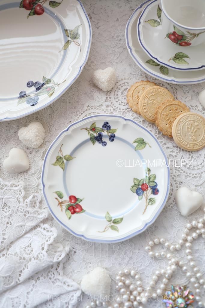 Тарелка десертная Ягодная 17см "Cottage ” премиум фарфор Villeroy & Boch Виллерой Бох Германия.